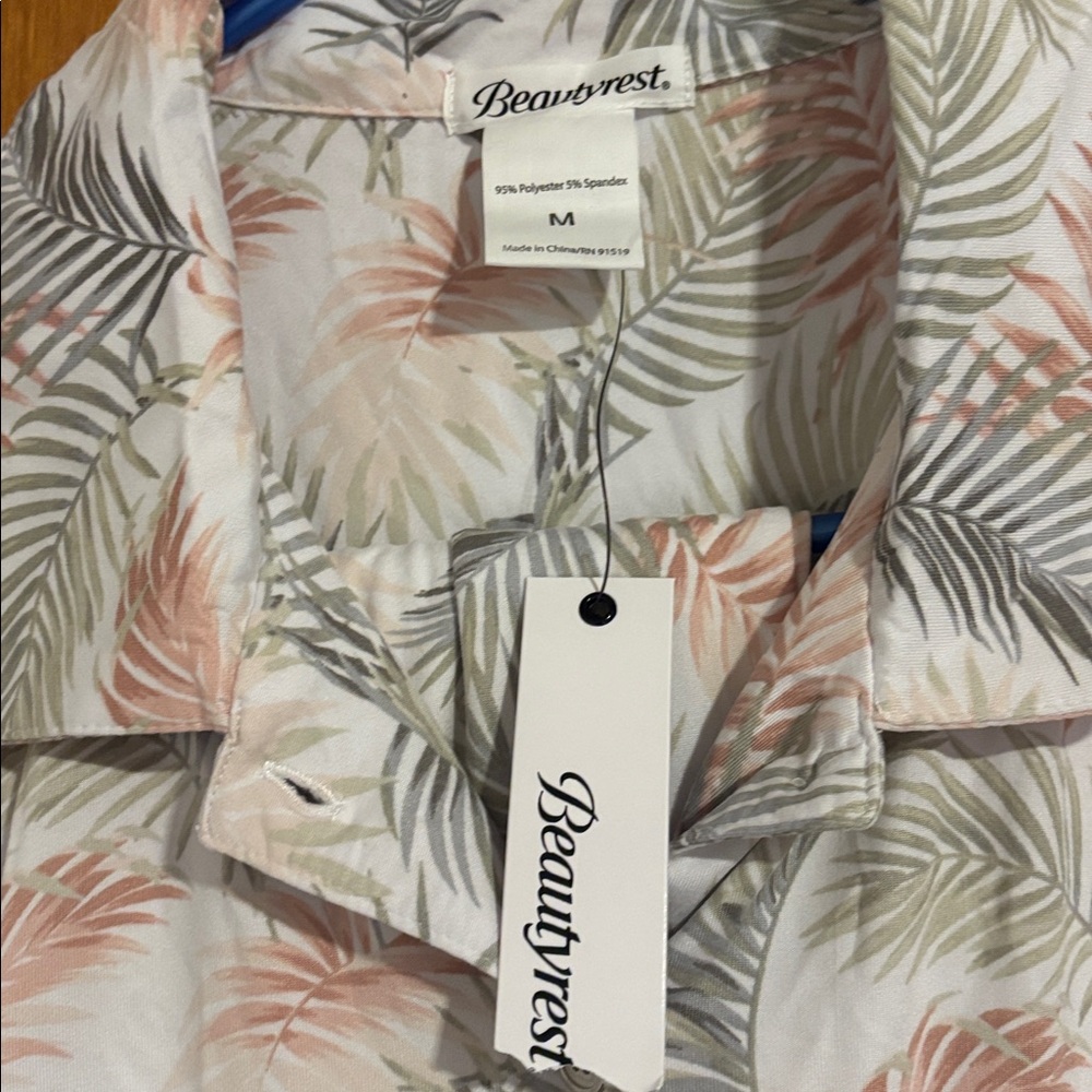 New Women's Tropical Print Pajama Set